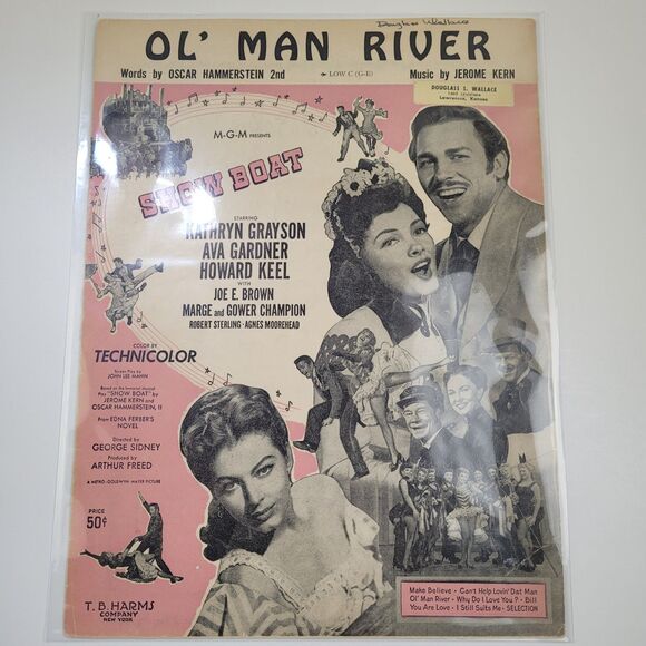 Other - Cant Help Lovin Dat Man 1927 Ava Gardner Actress Photo Show Boat Sheet Music #SM